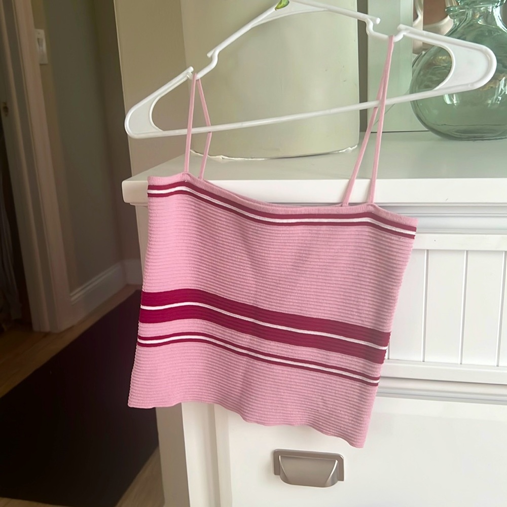 Two tone pink tank top - Small